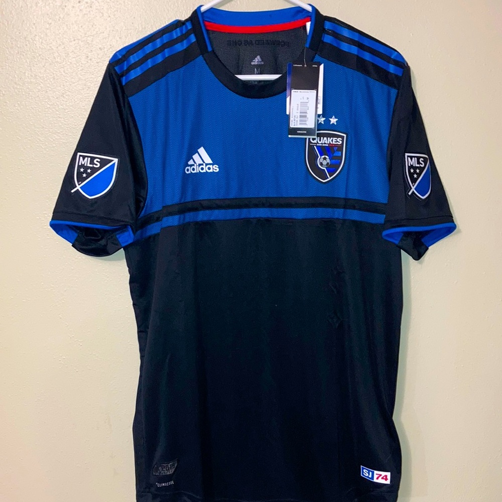 Adidas Authentic San Jose Earthquakes MLS Soccer
